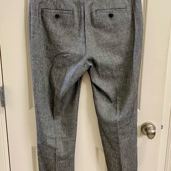 LOFT slim style pants in Black/white crosshatch pattern. Size-8 - Picture 2 of 4